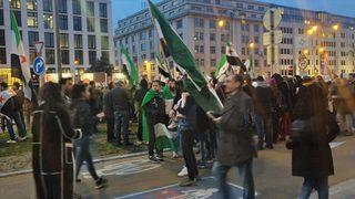 Brüksel'de İdlib'e yönelik saldırılar protesto edildi