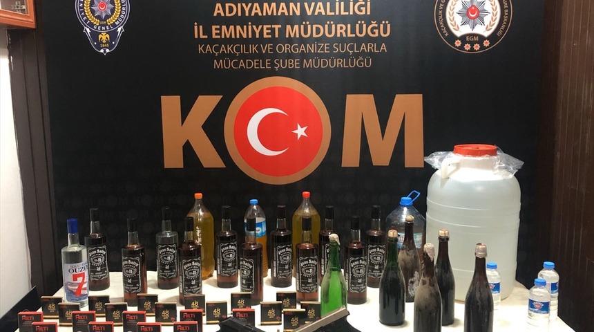 Adıyaman'da ka&ccedil;ak i&ccedil;ki operasyonu