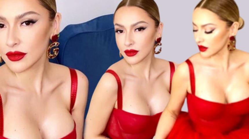 Hadise göğüs dekoltesinden sonra bacak dekoltesiyle olay oldu