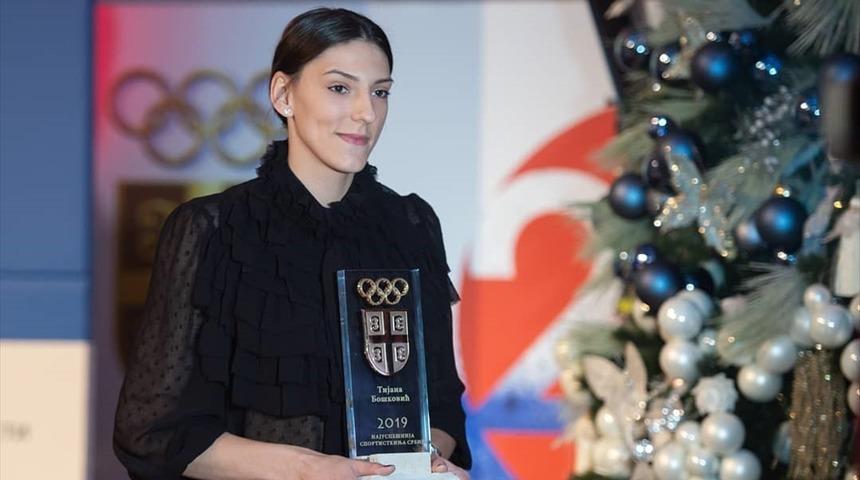 Boskovic Sırbistan'da &uuml;st &uuml;ste ikinci kez yılın kadın sporcusu se&ccedil;ildi