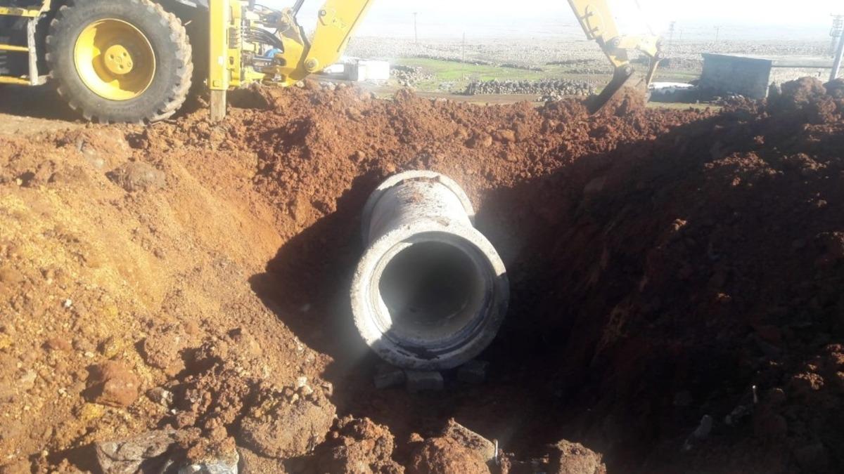 Yol &ccedil;&ouml;kmelerine karşı beton boru &ouml;nlemi