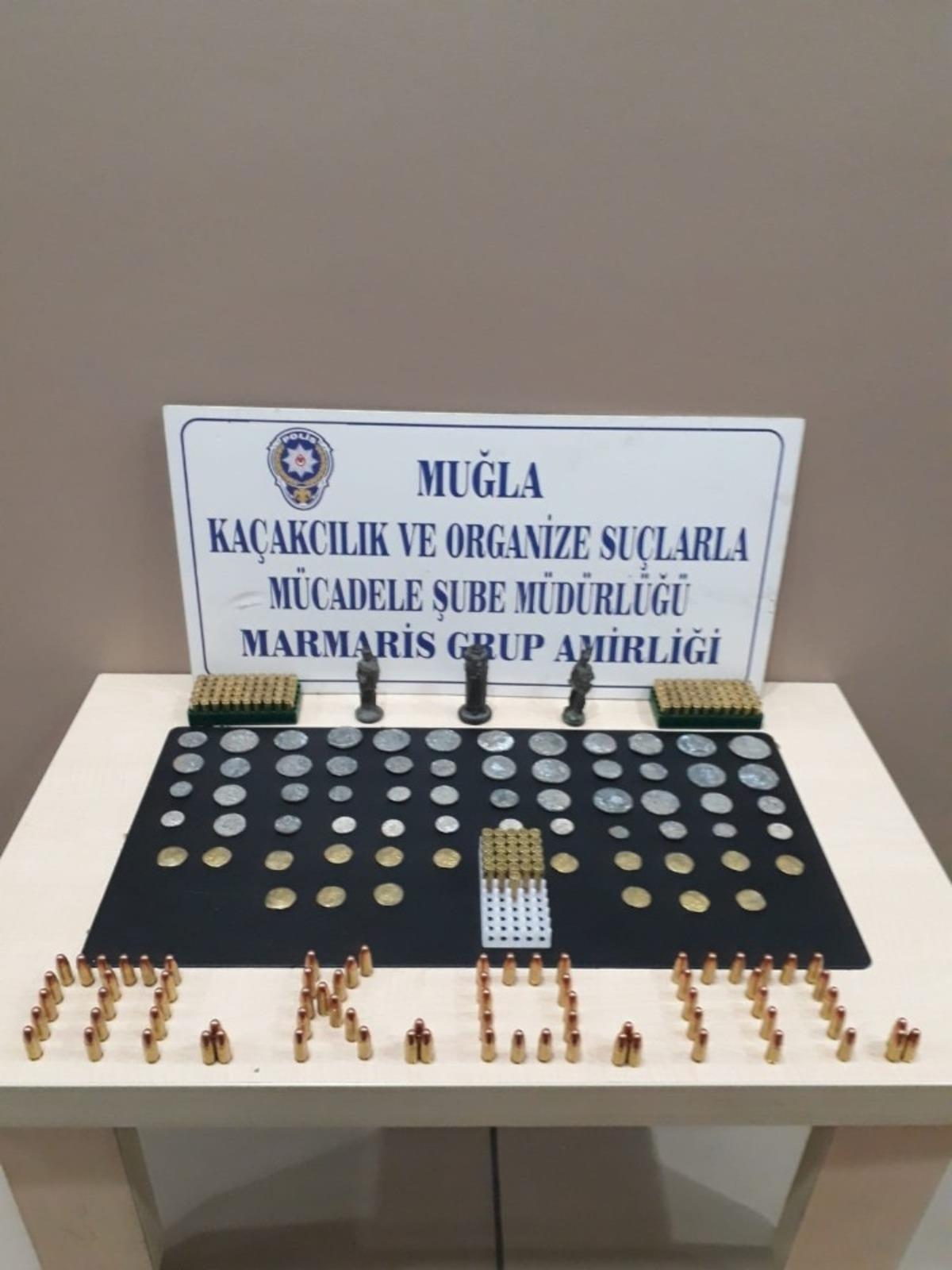 Marmaris&rsquo;te tarihi eser ka&ccedil;ak&ccedil;ılığı operasyonu