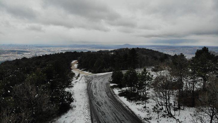 Aydos Ormanı beyaza büründü G2