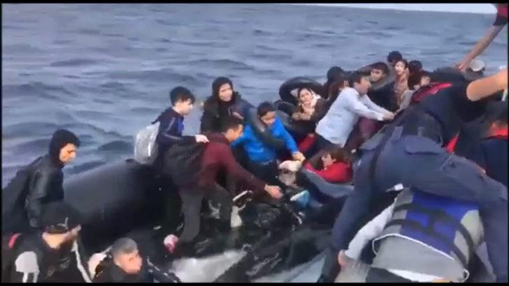 Yunan güvenlik güçlerinin göçmeni darp ettiği anlar kamerada G3