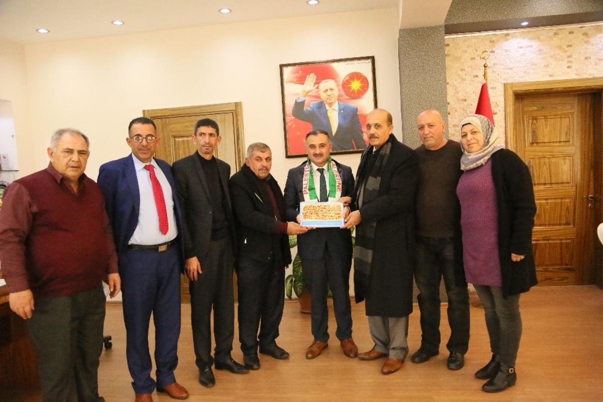 Filistin&rsquo;den gelen heyetten Başkan Cabbar&rsquo;a ziyaret