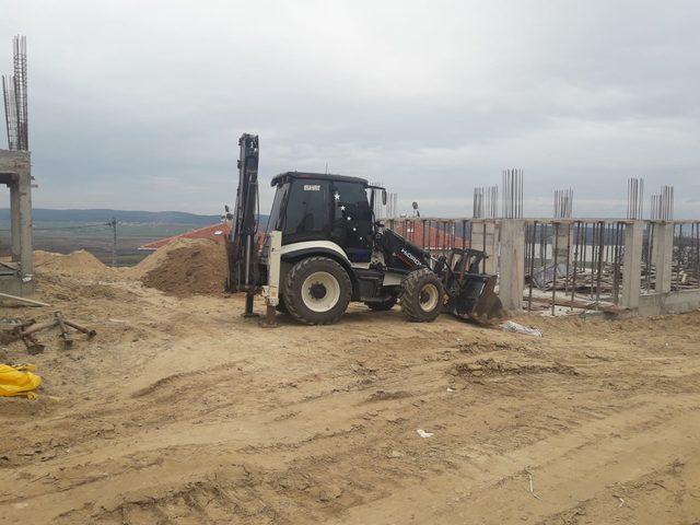 Tekirdağ'da çalınan iş makineleri, Edirne'de bulundu