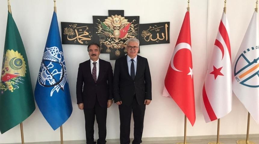 Rekt&ouml;r Bağlı&rsquo;dan KKTC Din İşleri Başkanı Prof. Dr. Atalay&rsquo;a ziyaret