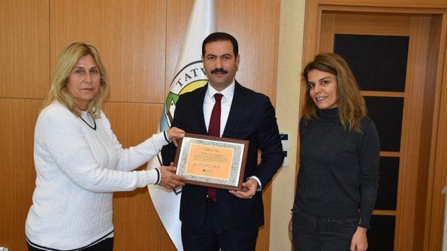 HAYTAP’tan Başkan Geylani’ye teşekkür belgesi