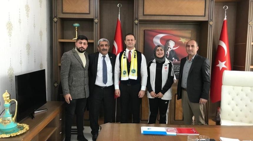 Başkan T&uuml;rkan&rsquo;dan Kaymakam Yal&ccedil;ın&rsquo;a ziyaret