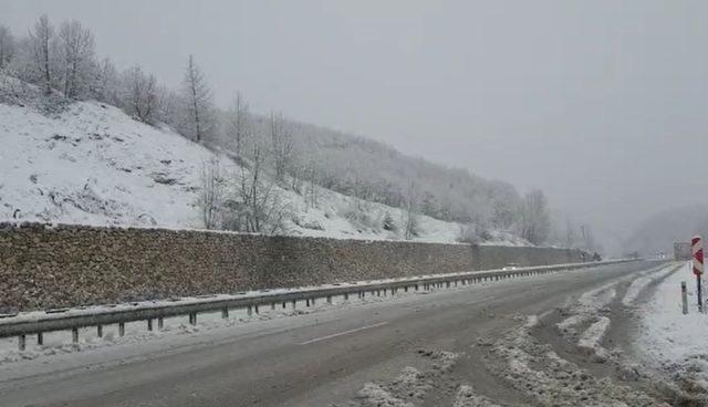 Kardan kapanan Bursa Ankara karayolu bugün açık