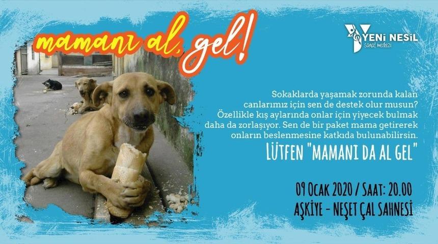 Konser bileti yerine mama