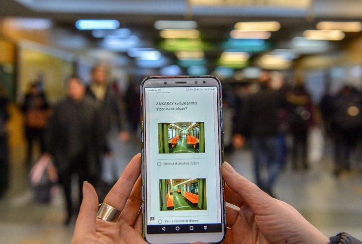 Ankaray vagonlarında koltuk düzenlemesi için vatandaşa anket çağrısı G4
