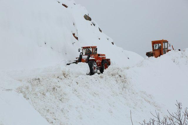 Tunceli’de kardan kapanan 76 köy yolu açıldı, 63’ünde çalışma sürüyor