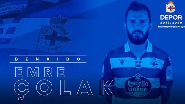 Deportivo, Emre Çolak'la sezon sonuna kadar yeniden anlaştı