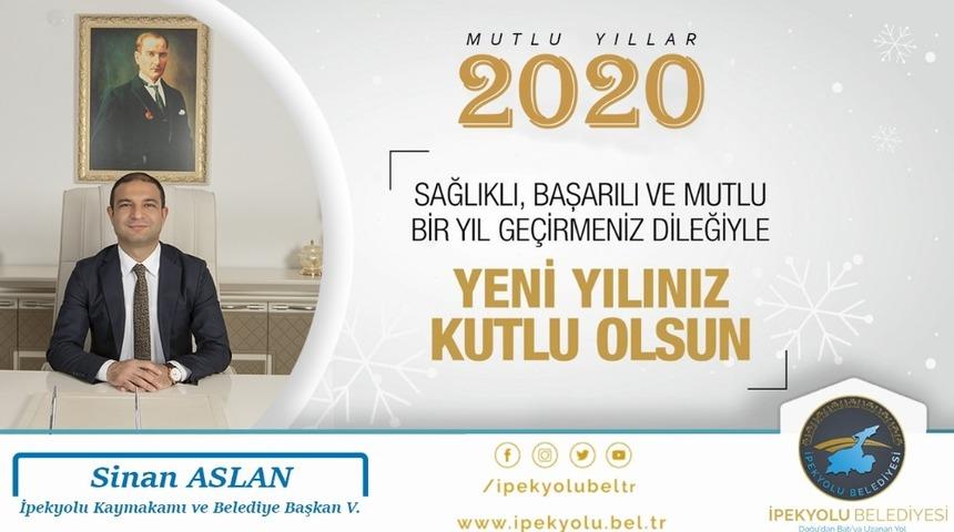 Kaymakam Aslan&rsquo;dan yeni yıl mesajı