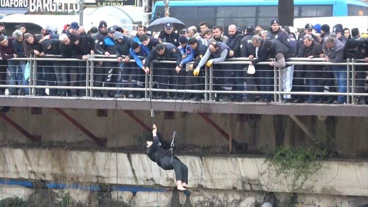 Asi Nehri’ne düşen kadını itfaiye ekipleri böyle kurtardı G2