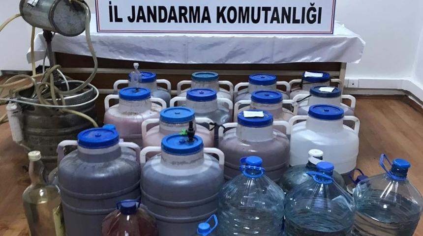 K&ouml;yde, sahte ve ka&ccedil;ak i&ccedil;ki &uuml;retimine 37 bin 275 lira ceza