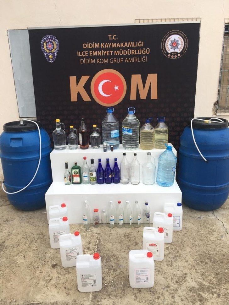 Aydın’da 1525 litre kaçak içki ele geçirildi G2