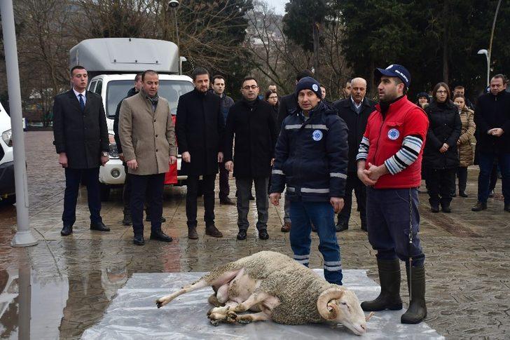 Yeni hizmet araçları için kurban kesildi G2