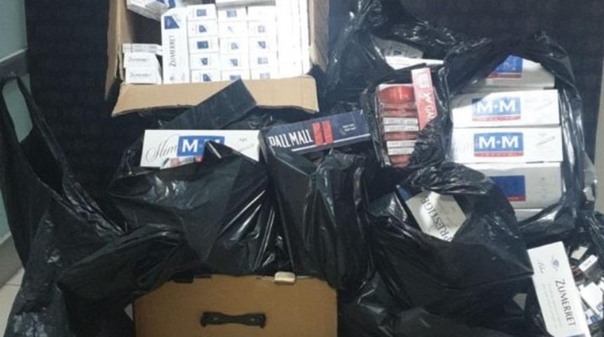 Toplamda 4.020 paket ka&ccedil;ak sigara ele ge&ccedil;irildi