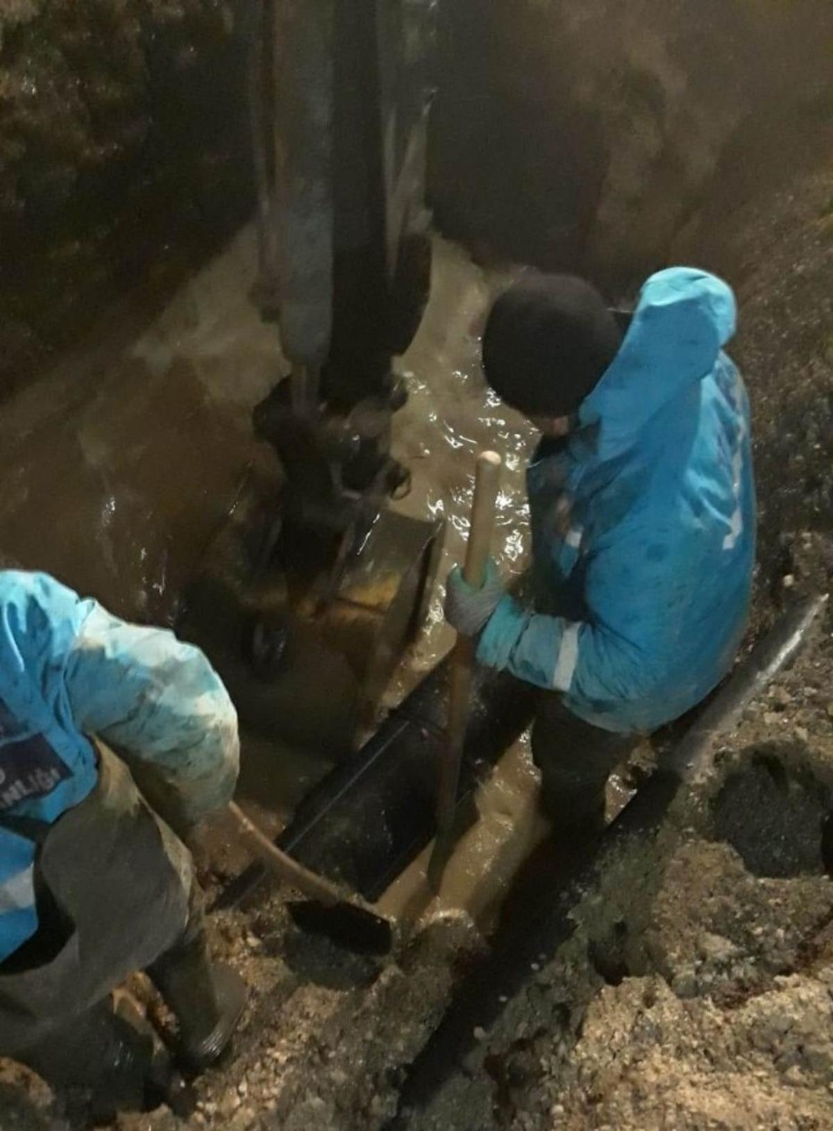 VASKİ su arızasını kısa zamanda giderdi