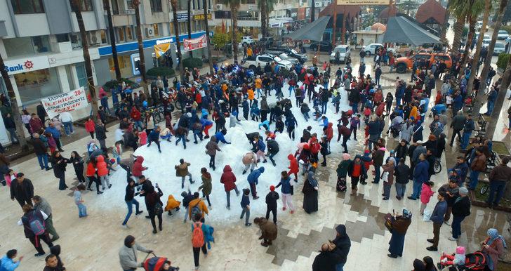 Kar yağmayınca bakın nasıl çözüm buldular! G2