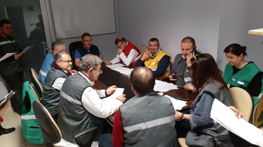 Hastanede yangın tatbikatı