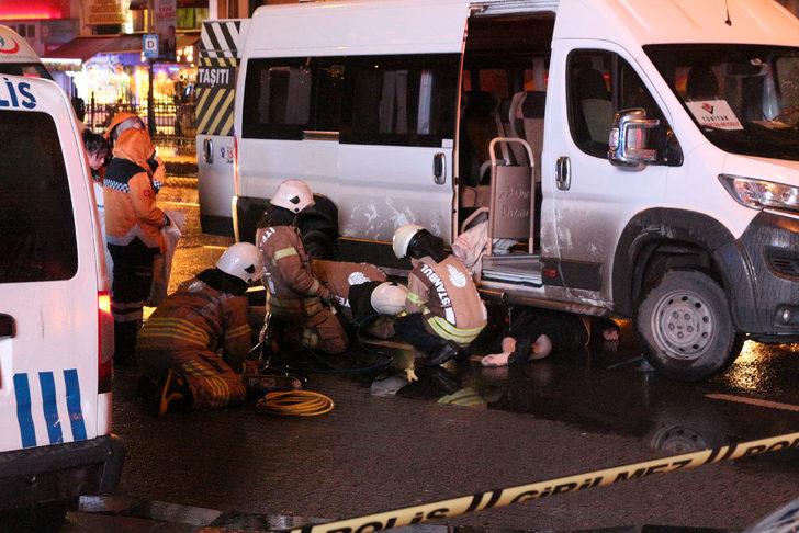 Beşiktaş'ta feci kaza! Otomobilin çarptığı kadın minibüsün altında kalarak can verdi G4
