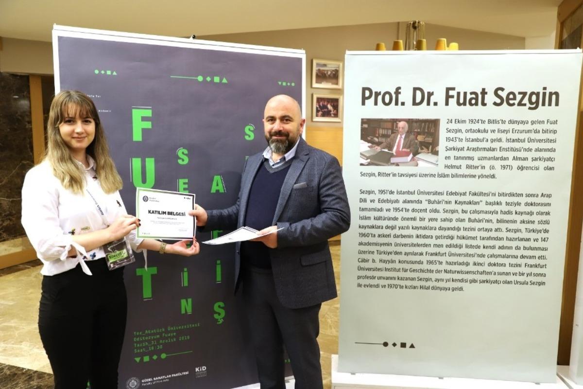 Prof. Dr. Fuat Sezgin sergisi A&Uuml;&rsquo;de a&ccedil;ıldı