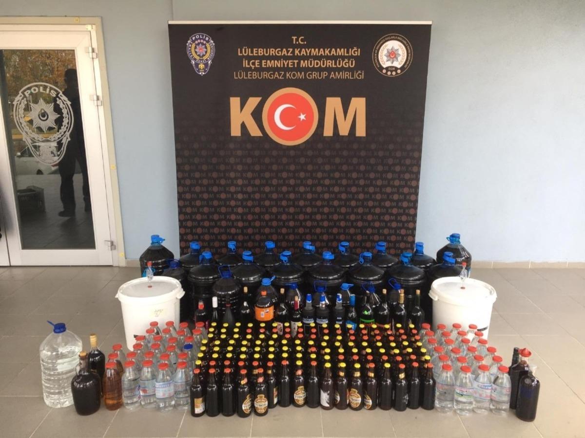 L&uuml;leburgaz&rsquo;da 1 yılda 2.2 ton ka&ccedil;ak i&ccedil;ki ele ge&ccedil;irildi