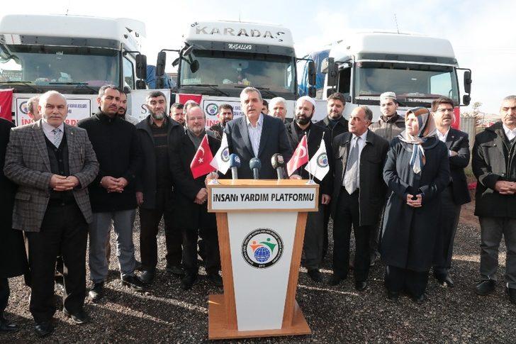Şanlıurfa’dan Suriye’ye 3 tır yardım gönderildi G1