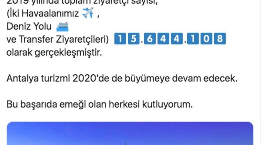 Vali Karaloğlu’ndan rekor paylaşımı: "15 milyon 644 bin 108"