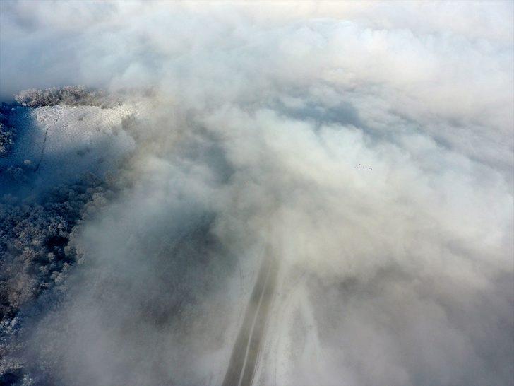 Bolu Dağı 'gelinliğini' giydi! Mest eden manzara G3