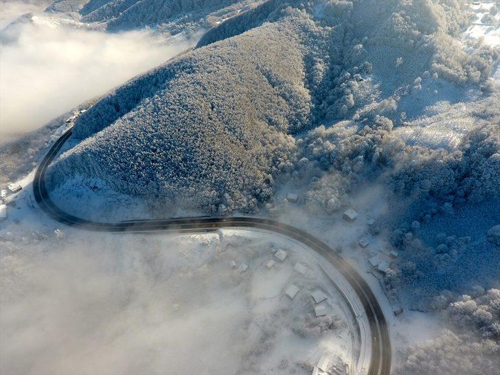 Bolu Dağı 'gelinliğini' giydi! Mest eden manzara G4