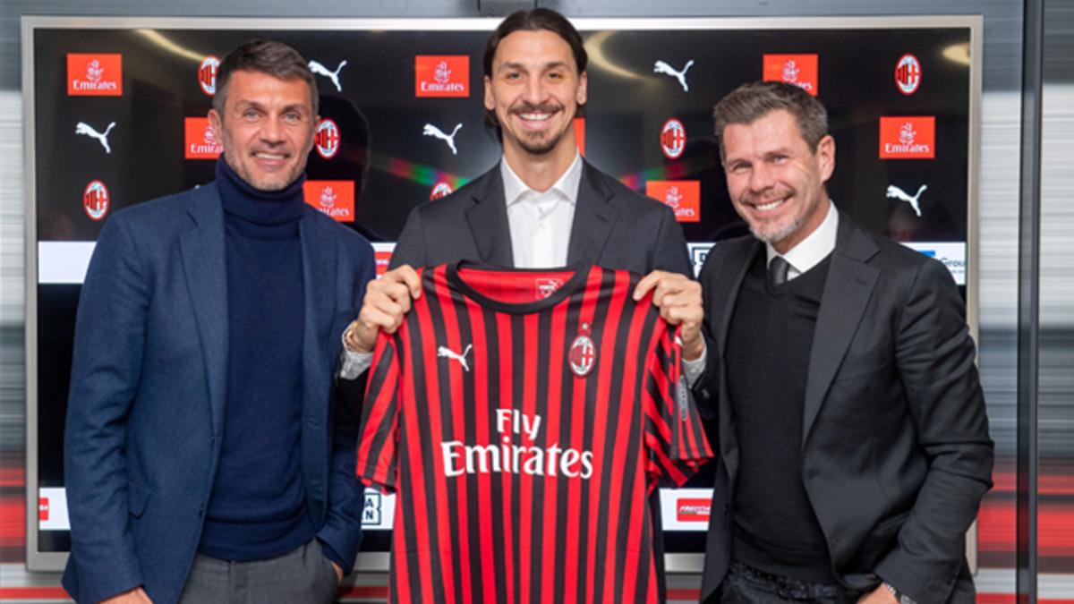  Zlatan İbrahimovic, Milan'da 21 numaralı formayı giyecek