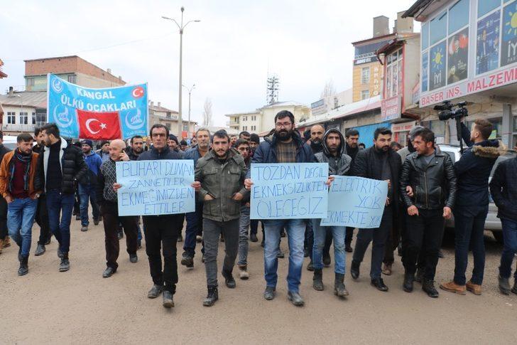 Mühürlenen termik santralin işçilerinden eylem G2