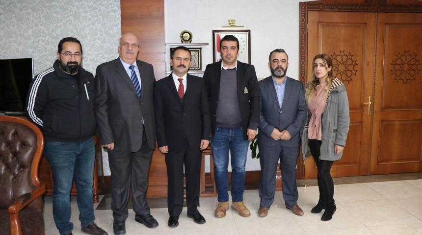 K&uuml;resel Gazeteciler Konseyi, Vali Aktaş&rsquo;ı ziyaret etti