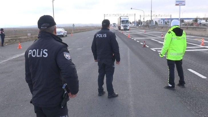 Aksaray polisinden kara yolları uygulaması G1