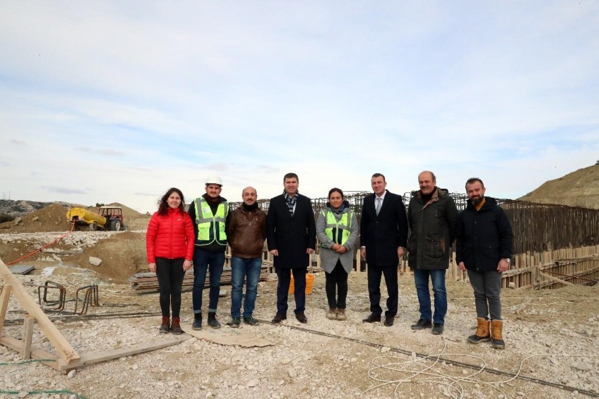 Başkan Ercengiz su deposunda incelemelerde bulundu