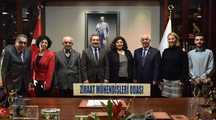 Ziraat m&uuml;hendisleri Başkan Ata&ccedil;&rsquo;ı ziyaret etti