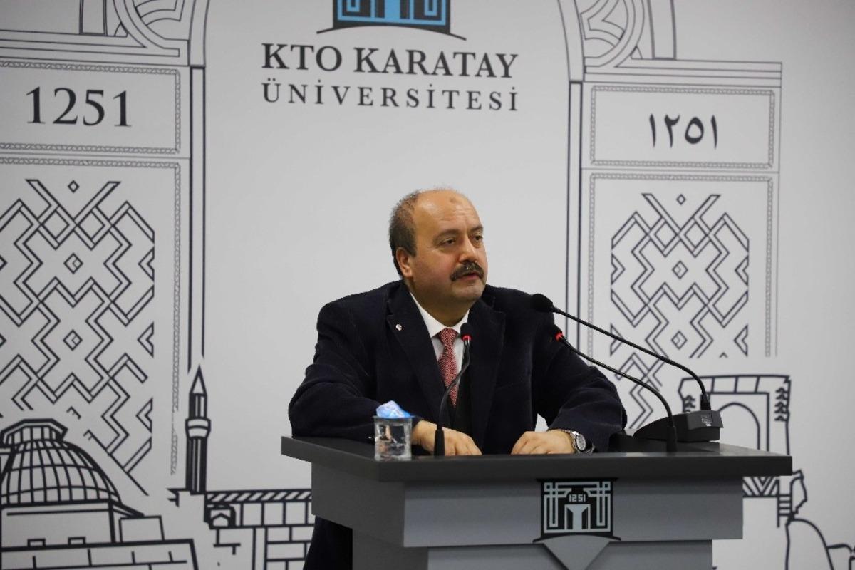KTO Karatay &Uuml;niversitesinin konuğu Prof. Dr. İbrahim &Ouml;zkol oldu
