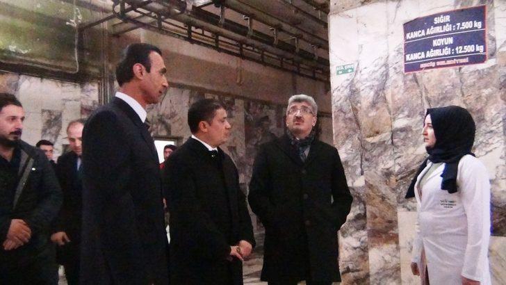 Van Valisi Bilmez, Erciş Hayvan Kesim Merkezi’nde incelemelerde bulundu G2