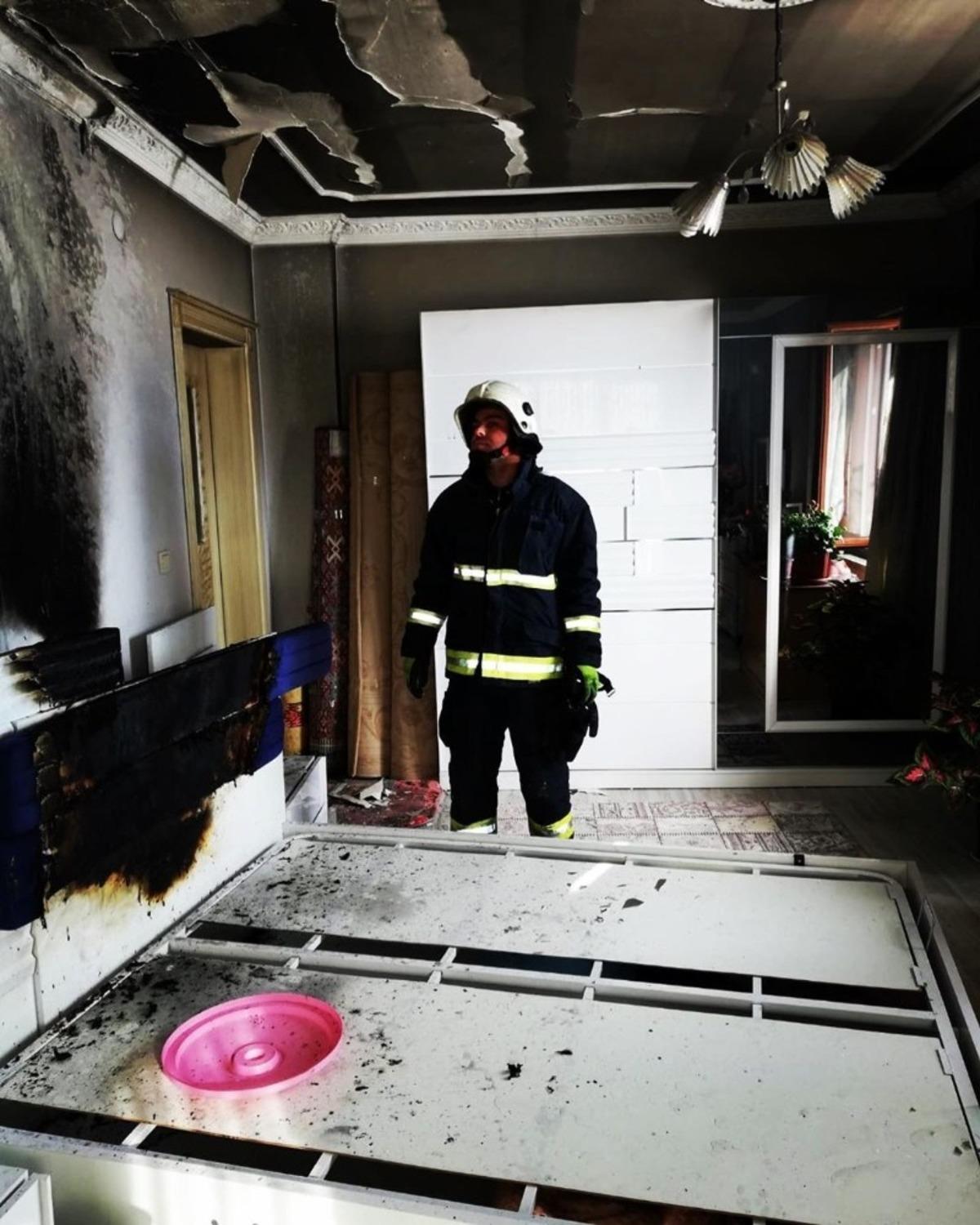 Tuşba&rsquo;da ev yangını