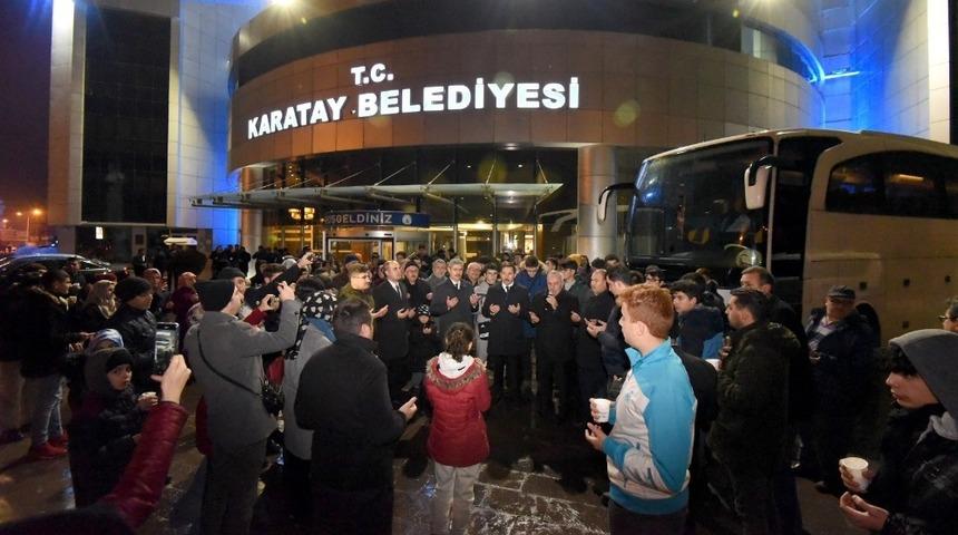 Karataylı gen&ccedil;ler, Sarıkamış şehitlerini anmak i&ccedil;in yola &ccedil;ıktı