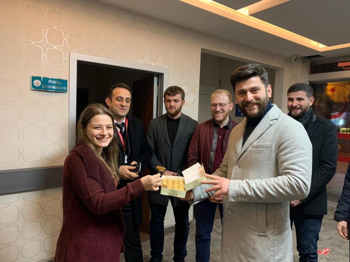 Trabzon&rsquo;da doktorlara moral ziyareti