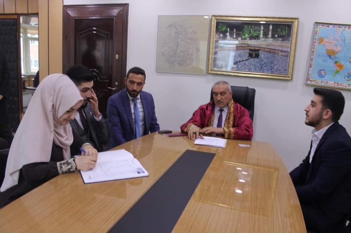&Ccedil;aycuma M&uuml;ft&uuml;l&uuml;ğ&uuml;nde ilk resmi nikah kıydı
