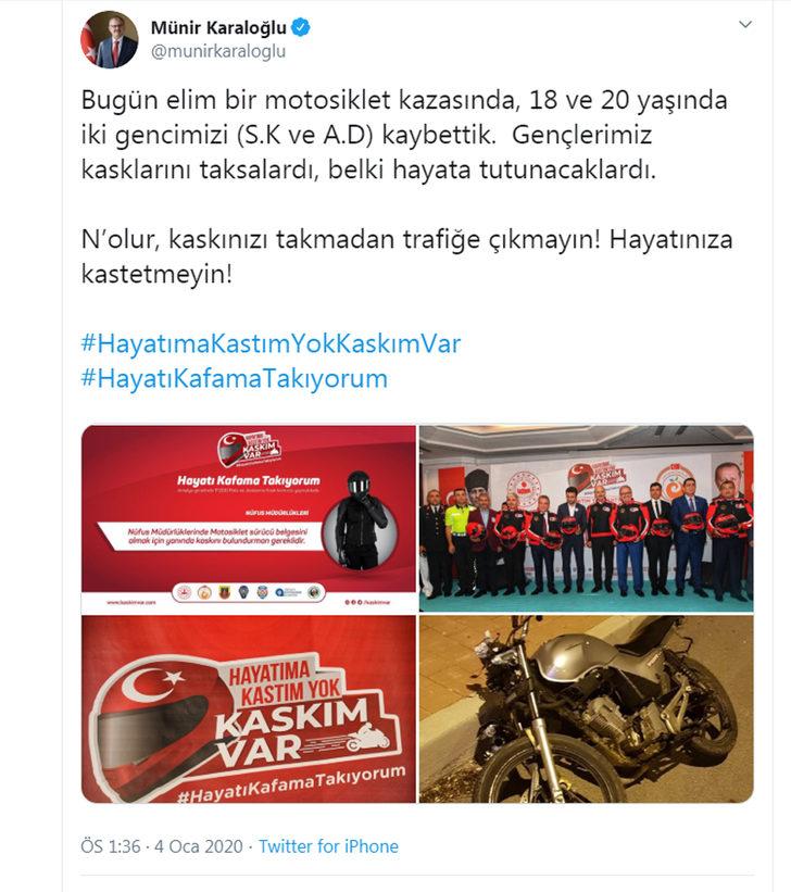 Yarıştıkları öne sürülen motosikletler çarpıştı: 2 ölü (2) G1