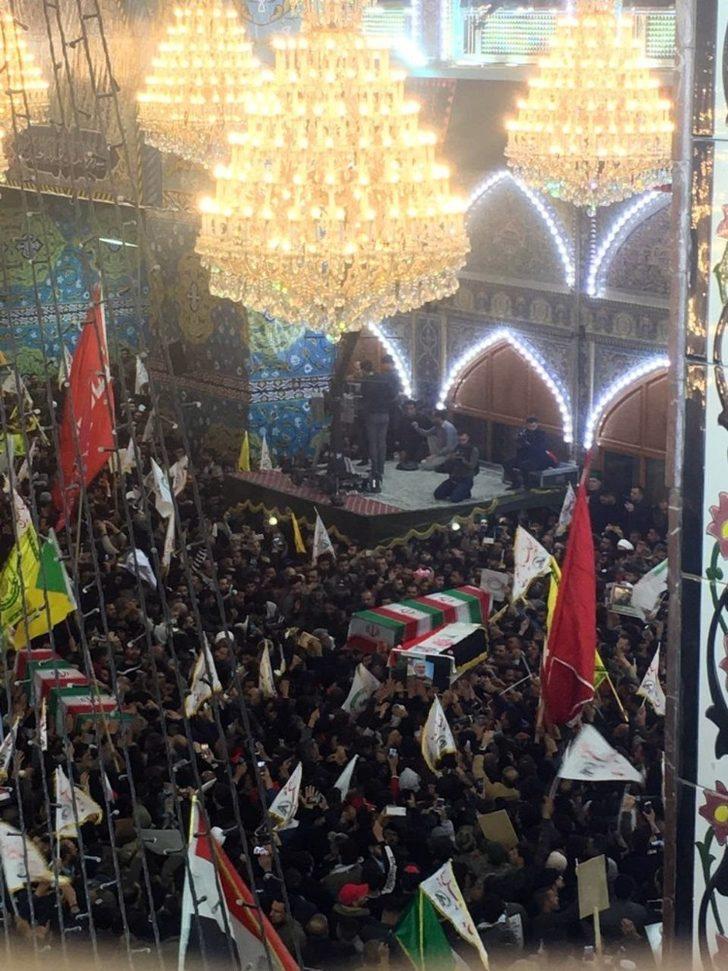 Kasım Süleymani’nin Kerbela’daki cenaze törenine binlerce kişi katıldı G1