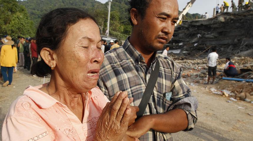Kamboçya'da bina çöktü! Ölü sayısı 24'e yükseldi