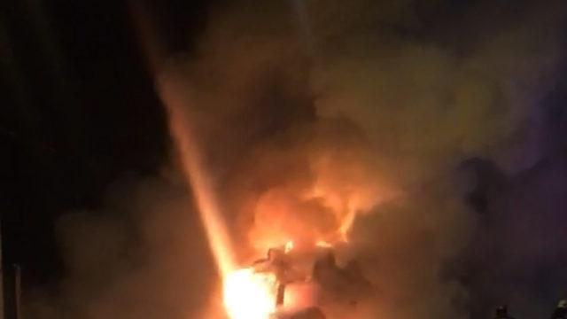 TIR, alev alev yandı